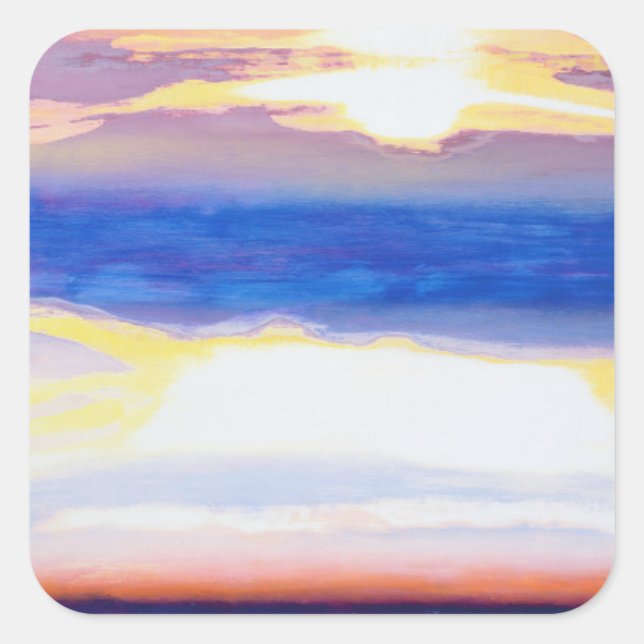 Skyscape Square Sticker (Front)