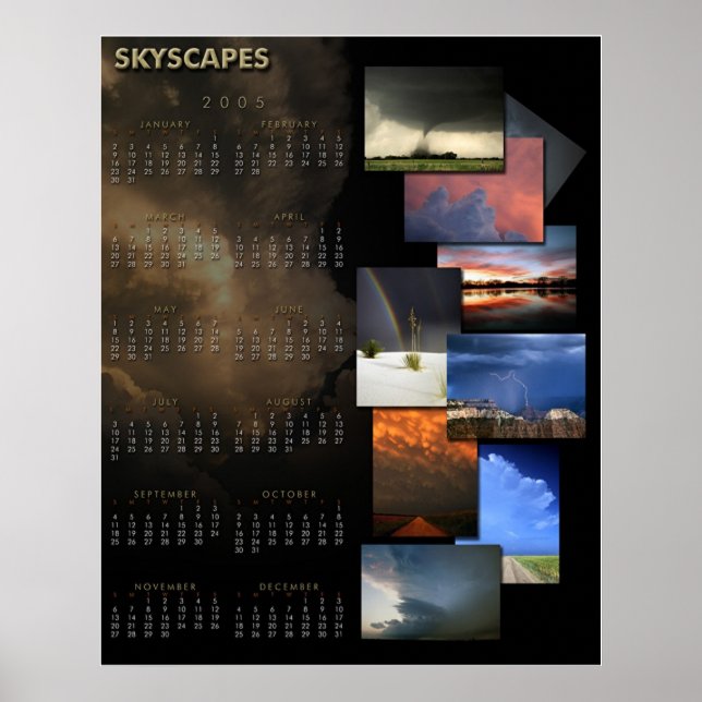 Skyscapes 2005 Calendar Poster (Front)