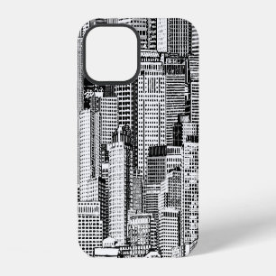 Skyscraper City Isometric Seamless Texture iPhone 12 Case