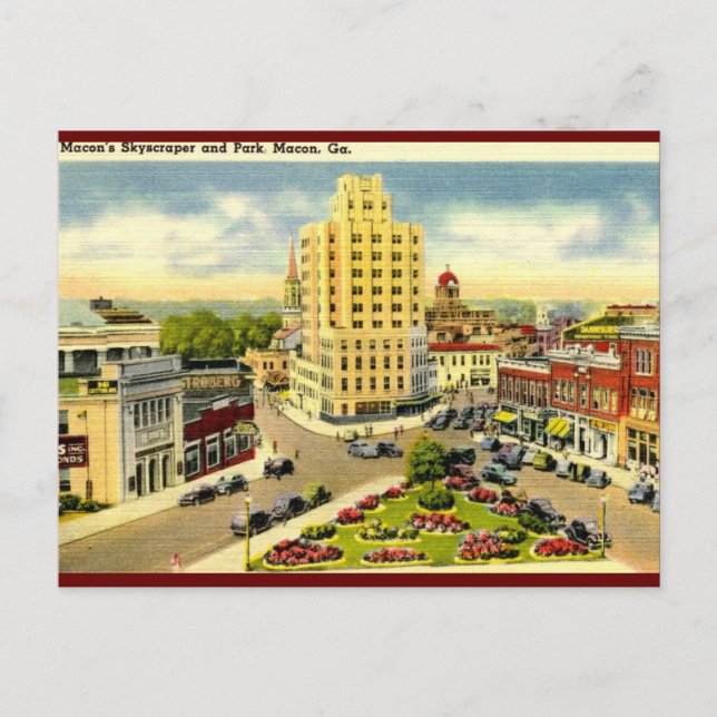 Skyscraper, Macon Georgia Vintage Postcard (Front)