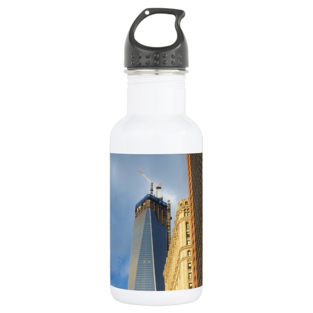 Skyscraper Reflections of New York 532 Ml Water Bottle (Front)