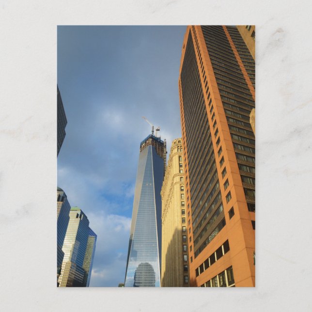 Skyscraper Reflections of New York Postcard (Front)