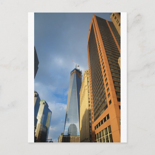 Skyscraper Reflections of New York Postcard (Front)