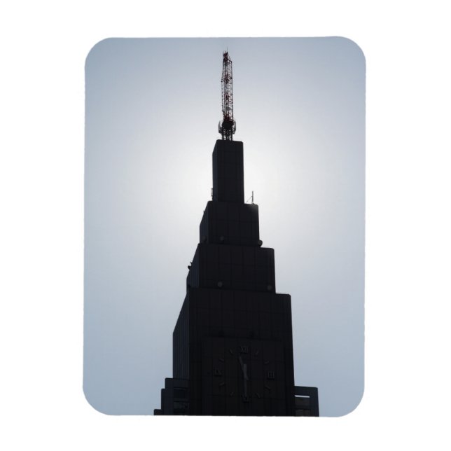 Skyscraper silhouette Shinjuku, Tokyo, Japan Magnet (Vertical)