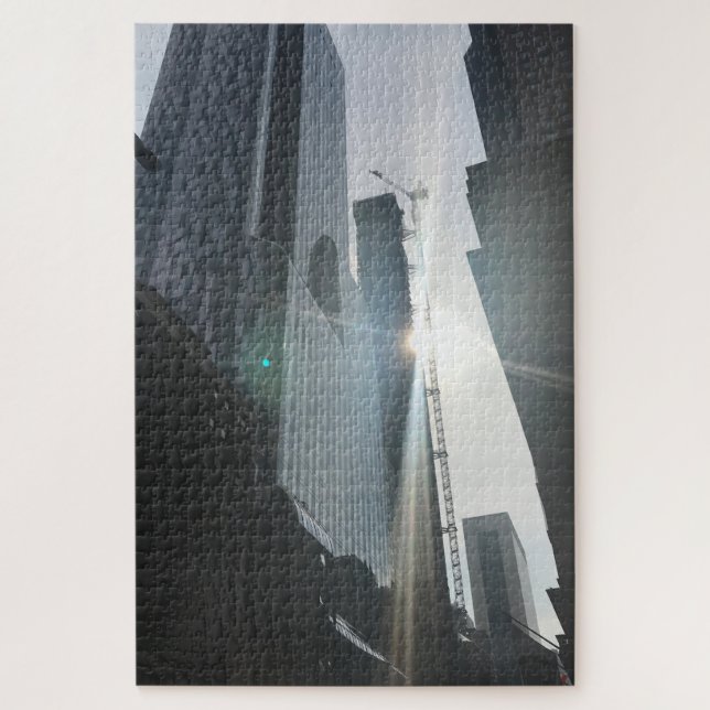 Skyscrapers Construction Crane New York City NYC Jigsaw Puzzle (Vertical)