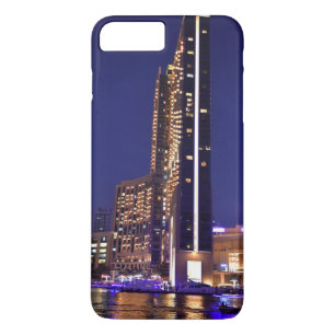 Skyscrapers in Dubai Marina at night Case-Mate iPhone Case