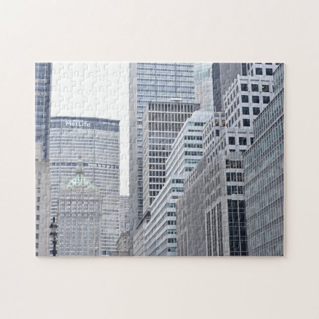 Skyscrapers Midtown Manhattan New York City Jigsaw Puzzle (Horizontal)