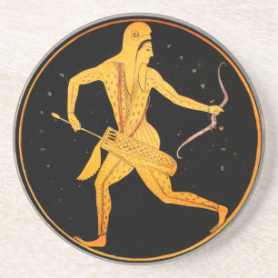 SKYTHIAN ARCHER Tondo Greek Attic Red Figure  Coaster