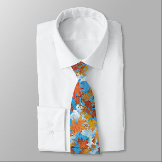 Skyview Autumn Fall Men's Tie