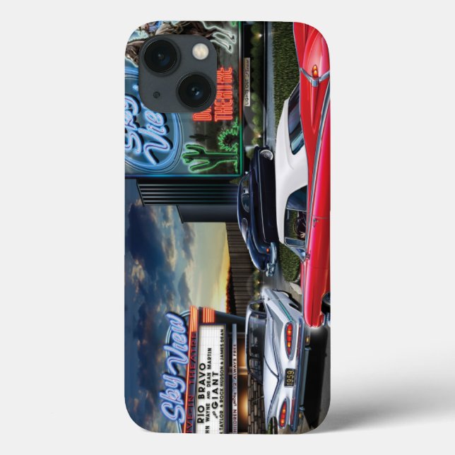Skyview Drive In Case-Mate iPhone Case (Back)