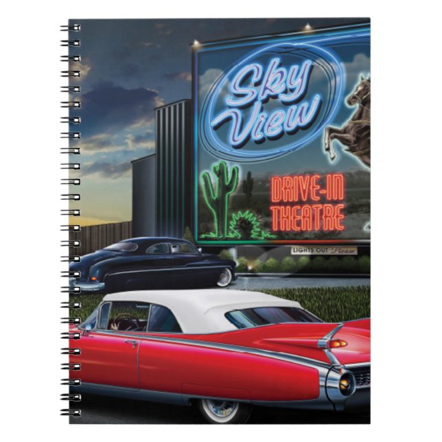 Skyview Drive In Spiral Notebook (Front)