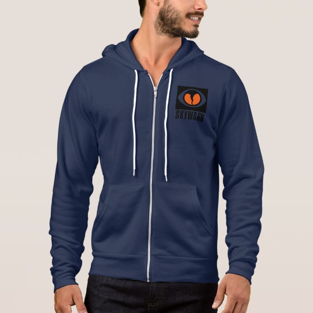 SKYWARN Men's Fleece Jacket Hoodie (Front)