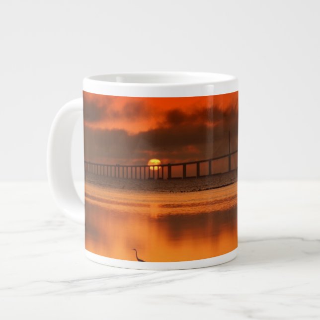 Skyway Bridge Large Coffee Mug (Front Left)