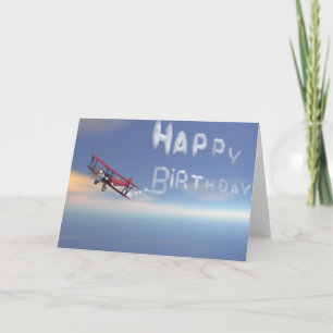 Skywriter birthday card