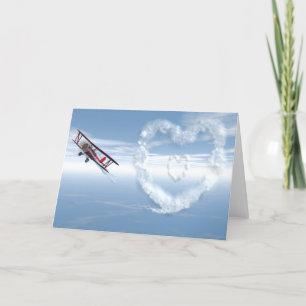 Skywriter Valentine Holiday Card