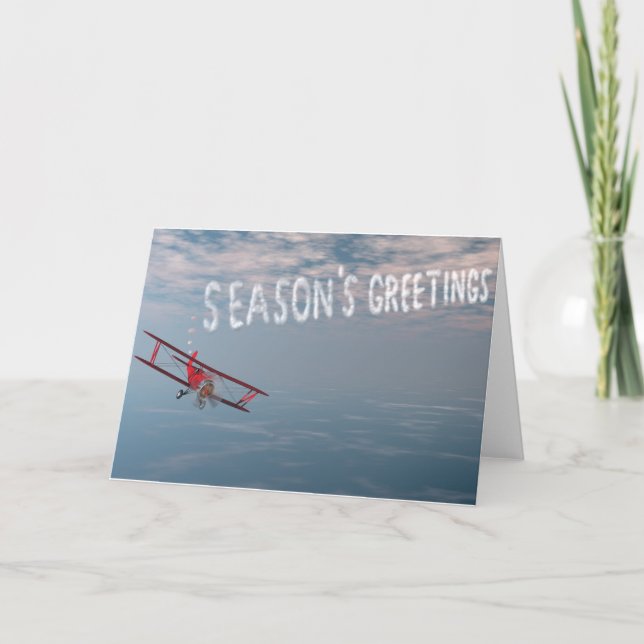 Skywriting Season's Greetings card (Front)