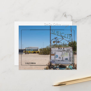 Slab City Welcome Sign Postcard