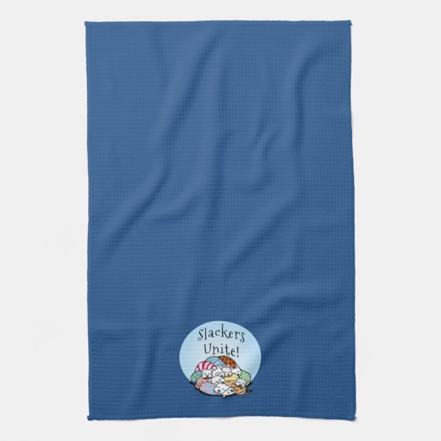 Slackers Unite Tea Towel (Vertical)