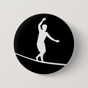 Slackline 6 Cm Round Badge