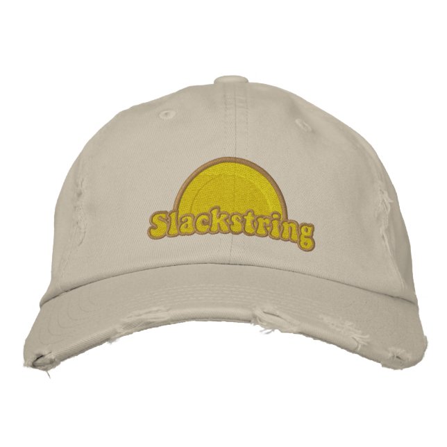 Slackstring Distressed Ball Cap (Front)