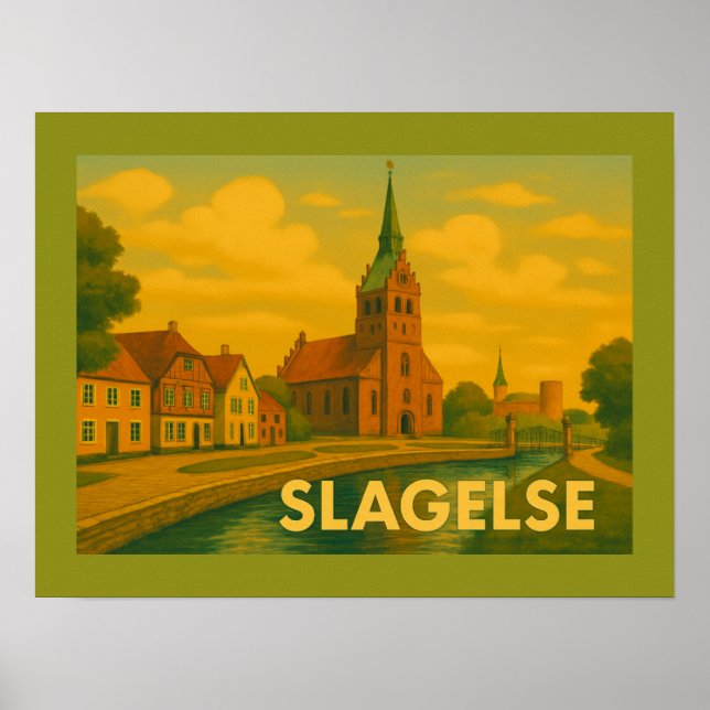 Slagelse Denmark Tower Poster (Front)