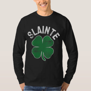 Slainte Beer Drinking Irish ST PATRICKS DAY Shamro T-Shirt