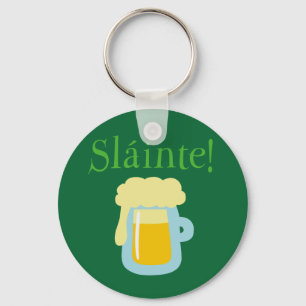 Sláinte Beer Key Ring