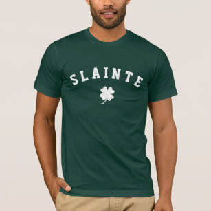 Sláinte   Four Leaf Clover St Patrick's Day T-Shirt