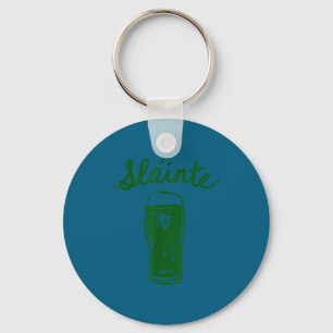 Slainte gaelic toast script irish pub cheers key ring