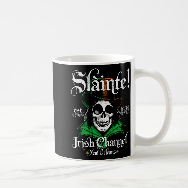 Slainte Irish Channel New Orleans St Patricks Day  Coffee Mug (Right)