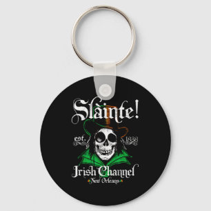 Slainte Irish Channel New Orleans St Patricks Day  Key Ring