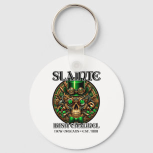 Slainte Irish Channel New Orleans St. Patricks Day Key Ring