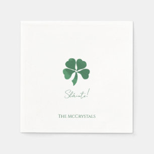 Sláinte Saint Patricks Irish Wedding Personalised Napkin