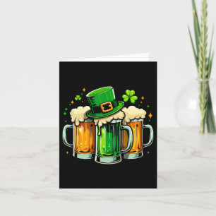 Slainte St Patricks Day Irish Women Men Cheers Bee Card