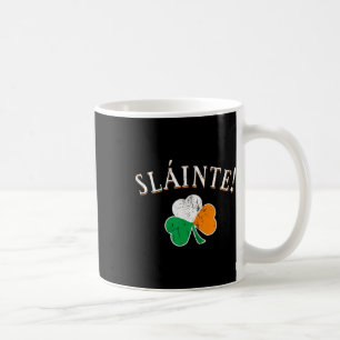Slainte Toast Ireland Flag Shamrock St. Patricks D Coffee Mug