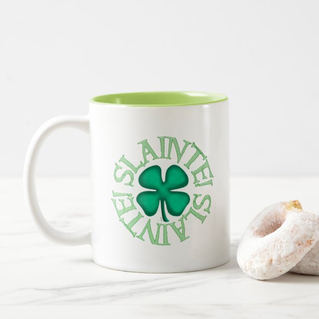 Slainte two tone mug (With Donut)