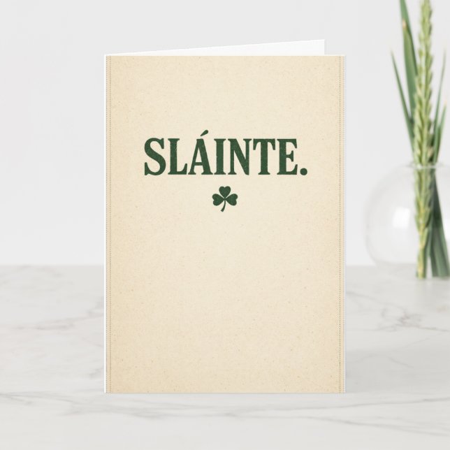 Slainte - Vintage Card (Front)