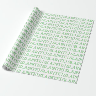 Slainte white glossy wrapping paper small