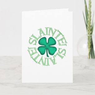 Slainte white greeting card