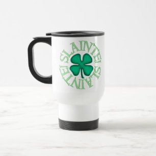 Slainte white travel mug
