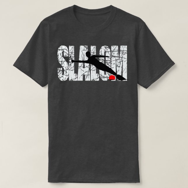 Slalom Water Skier T-Shirt (Design Front)