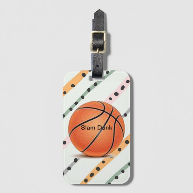 “Slam Dunk“ Acrylic Luggage Tag (Front Vertical)