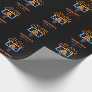 Slam Dunk Basketball Any Age Birthday Wrapping Paper