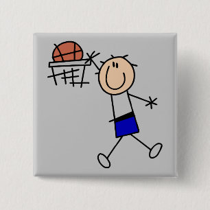 Slam Dunk Basketball - Blue Tshirts and Gifts 15 Cm Square Badge