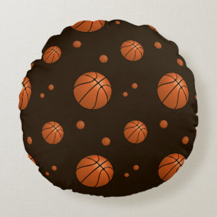 Slam Dunk Basketball Pattern Sports Round Cushion