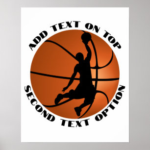 Slam Dunk Basketball Player Poster
