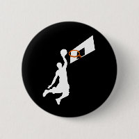 Slam Dunk Basketball Player - White Silhouette
