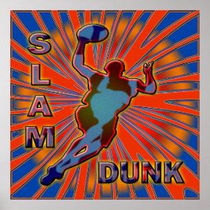 SLAM DUNK BASKETBALL POSTER PRINT