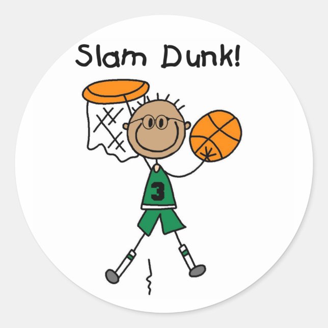 Slam Dunk Basketball Stickers (Front)