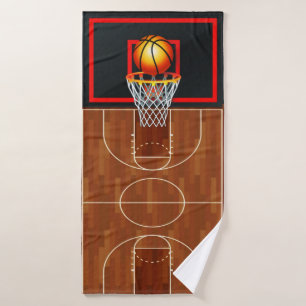 Slam Dunk Basketball Theme Bath Towel Set